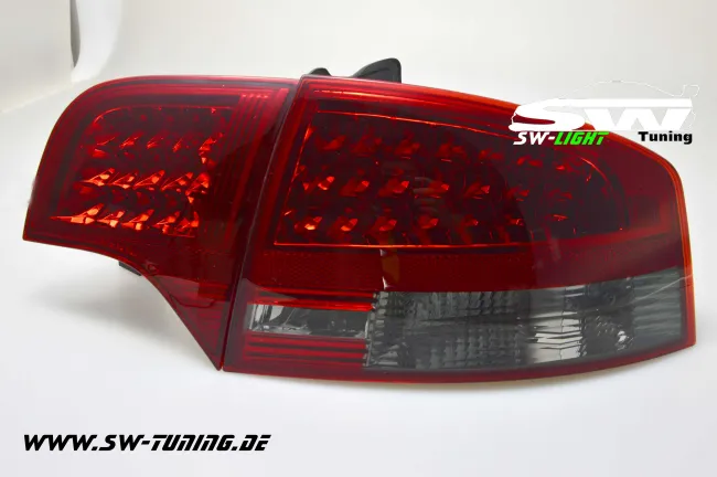 SW-Light LED Rückleuchten für Audi A4 B7 Limousine 04-08 red/smoke