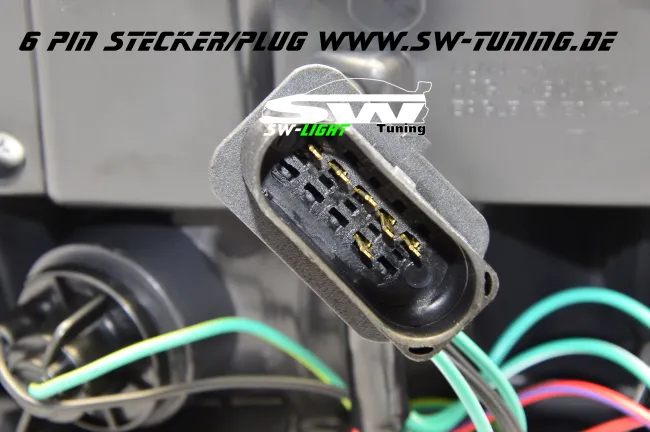 SW-Light LED Rückleuchten passend für Audi A6 4F Limousine 04-08 red/chrystal (6Pin)