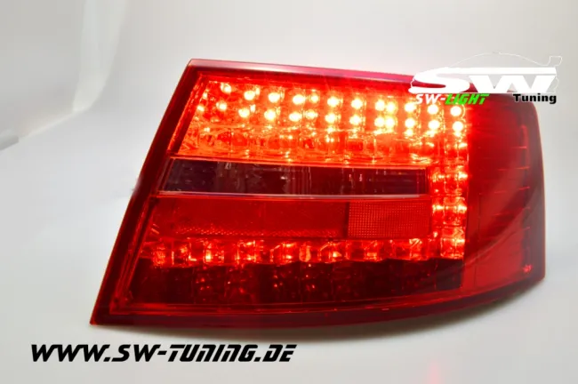 SW-Light LED Rückleuchten passend für Audi A6 4F Limousine 04-08 red/smoke (6Pin)