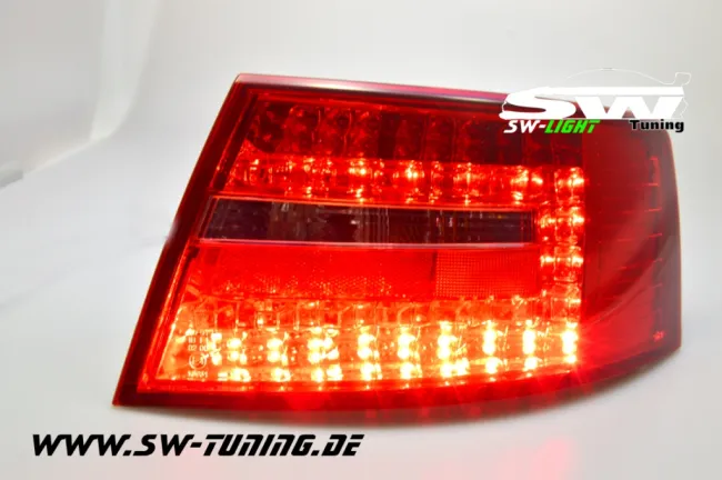 SW-Light LED Rückleuchten passend für Audi A6 4F Limousine 04-08 red/smoke (6Pin)