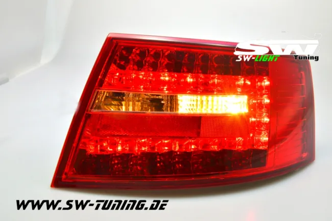 SW-Light LED Rückleuchten passend für Audi A6 4F Limousine 04-08 red/smoke (6Pin)