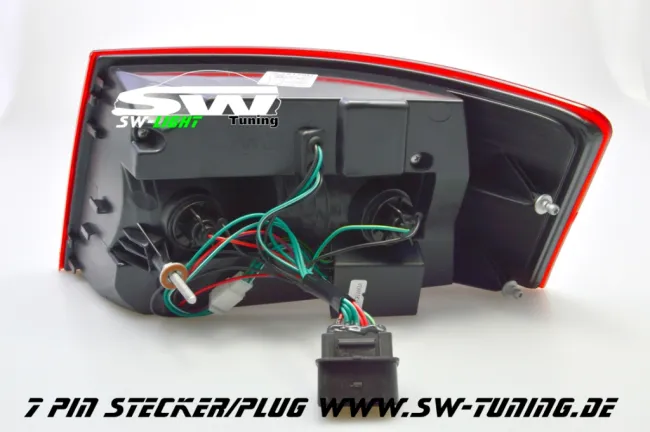 SW-Light LED Rückleuchten passend für Audi A6 4F Limousine 04-08 red/smoke (6Pin)