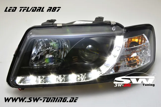 SW-DRL headlights Audi A3 8L Daytime Running Light R87 black