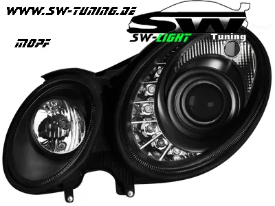 SW-Light Scheinwerfer Mercedes Benz E-Klasse W211 06-08 black Facelift