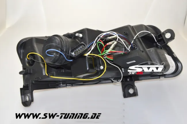 SW-DRL Scheinwerfer für AUDI A6 4F 04-07 LED Tagfahrlicht black