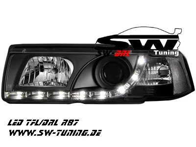 SW-DRL Scheinwerfer BMW E36 Coupé/Cabrio 92-98 Tagfahrlicht black