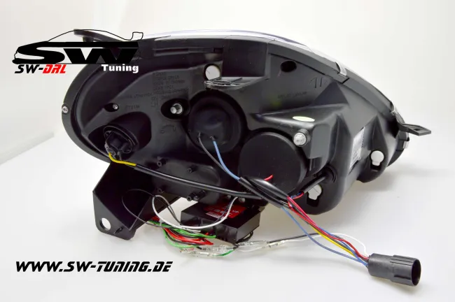 SW-DRL headlights Fiat Grande Punto 199 08-09 LED DRL chrome