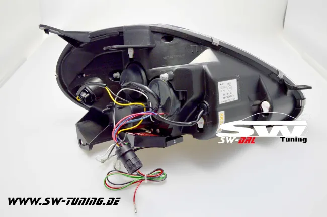 SW-DRL headlights Fiat Grande Punto Typ 199 05-08 LED drl R87 Black