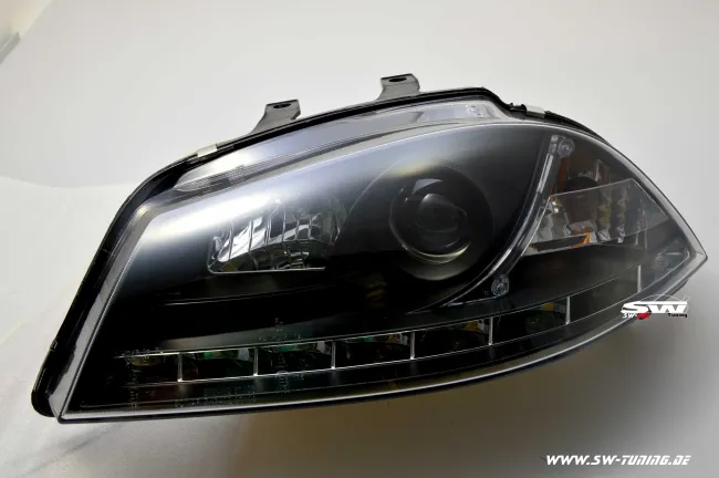 SW-DRL Scheinwerfer Seat Ibiza 6L 03-08 LED Tagfahrlicht R87 black