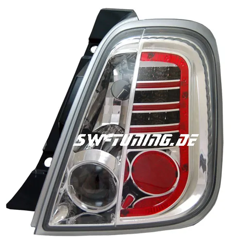 SW-Light LED Rückleuchten Fiat 500 chrome 2007-2012
