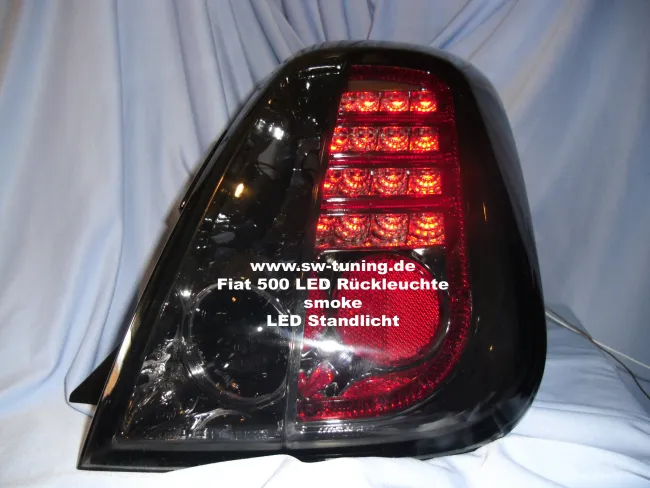 SW-Light LED Rückleuchten Fiat 500 smoke 2007-2015