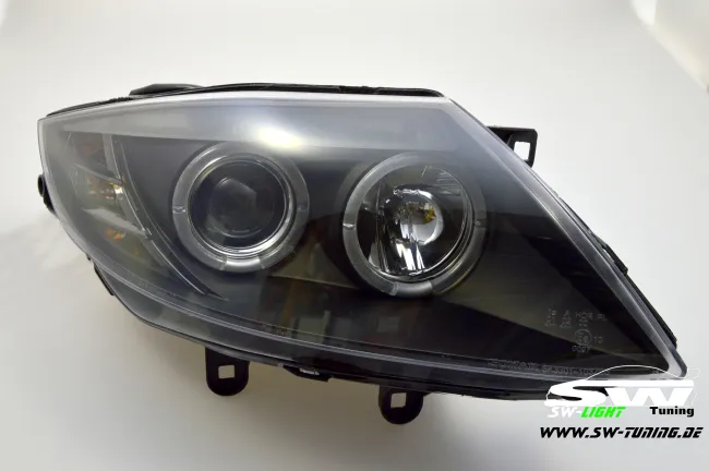 Angel Eye Scheinwerfer für BMW Z4 E85 02-08 LED Standlichtringe black