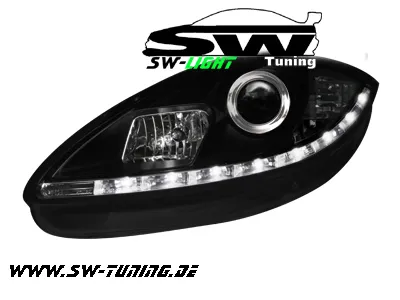 SW-Light Scheinwerfer Seat Leon 05-09 1P mit LED Standlicht black