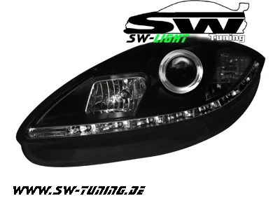 SW-Light Scheinwerfer Seat Leon 05-09 1P mit LED Standlicht black
