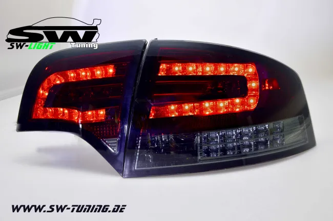 SW-Light LED Rückleuchten für Audi A4 B7 Lim 04-08 LED Blinker red/smoke