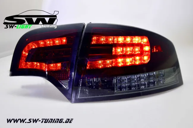 SW-Light LED Rückleuchten für Audi A4 B7 Lim 04-08 LED Blinker red/smoke