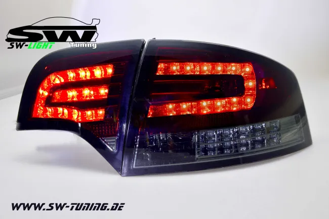 SW-Light LED Rückleuchten für Audi A4 B7 Lim 04-08 LED Blinker red/smoke