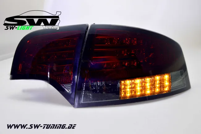 SW-Light LED Rückleuchten für Audi A4 B7 Lim 04-08 LED Blinker red/smoke