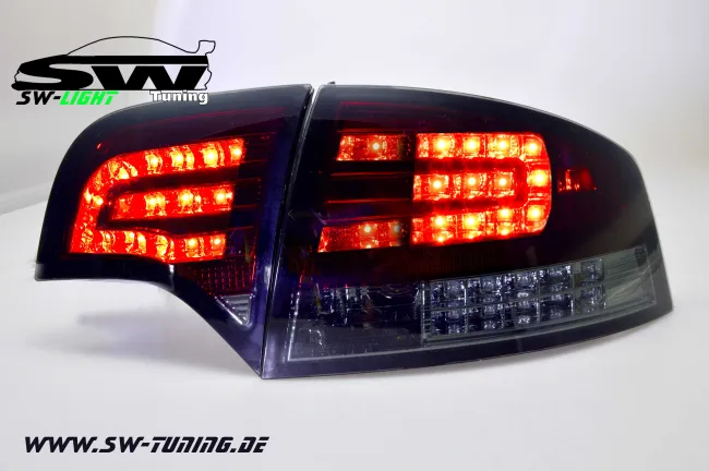 SW-Light LED Rückleuchten für Audi A4 B7 Lim 04-08 LED Blinker red/smoke