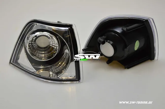 SW-Frontblinker für 3er BMW E36 Limousine + Touring + Compact 90-99 chrom