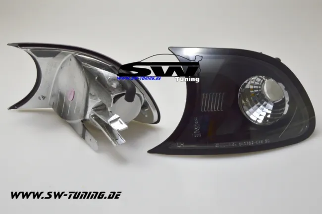 SW-Frontblinker für BMW E46 Coupé + Cabrio 99-00 black