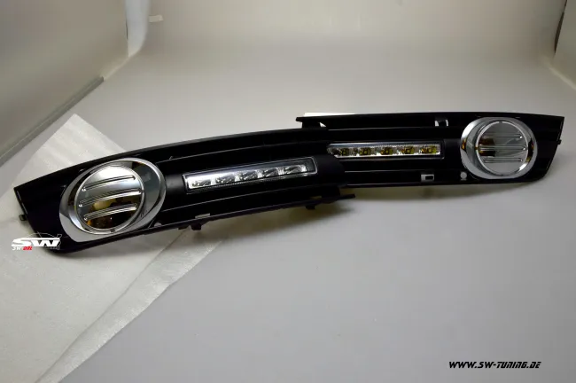 LED Tagfahrlicht Audi A4 B6 8E 2001-2004 chrome + Dimmfunktion