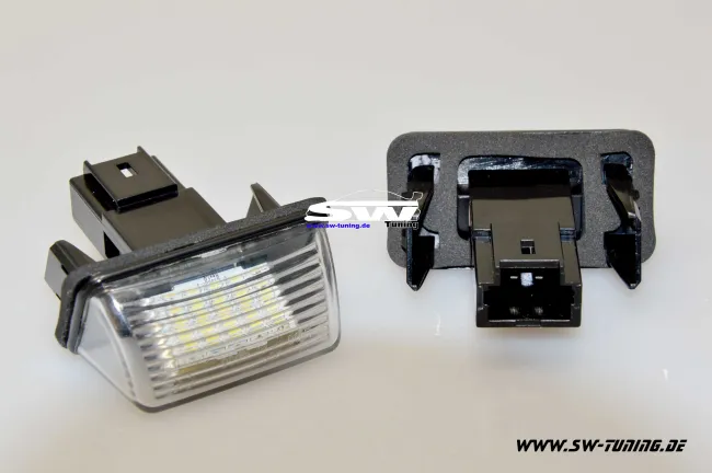 LED Kennzeichenbeleuchtung Citroen / Peugeot versch Modelle (siehe FHZ Liste)