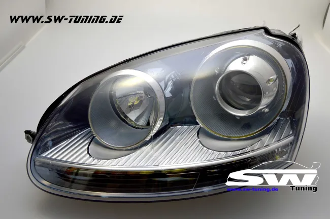 SW Scheinwerfer für VW Golf V 03-07 im GTI-Look black/chrome