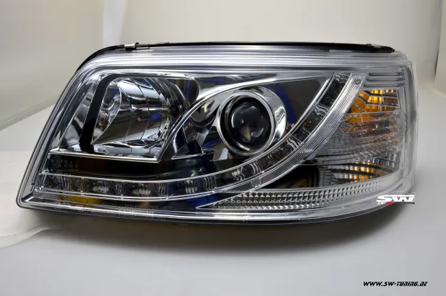 SW-DRL Scheinwerfer VW T5 03-09 LED-Tagfahrlicht R87 chrome