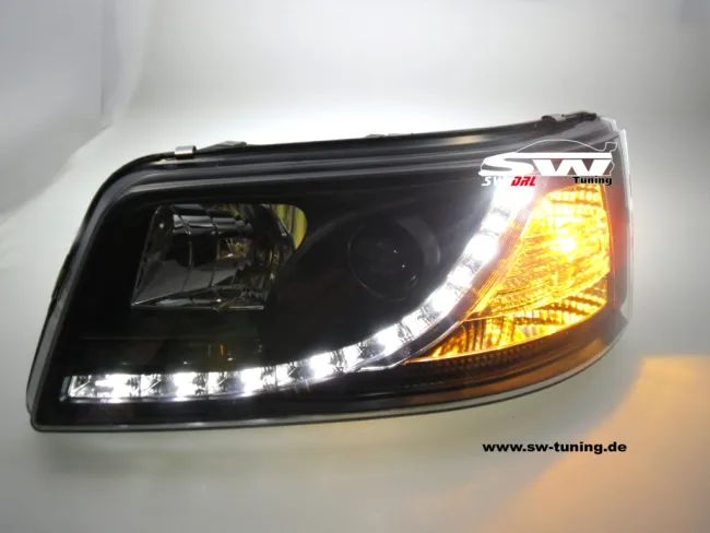 SW-DRL Scheinwerfer VW T5 03-09 LED-Tagfahrlicht R87 black