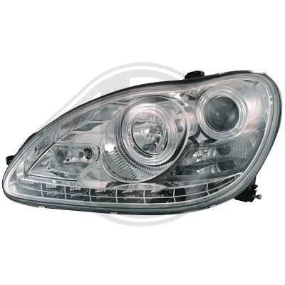 SW-Xenon headlights for Mercedes Benz S-Class W220 chrome 02-05 LED positionslight