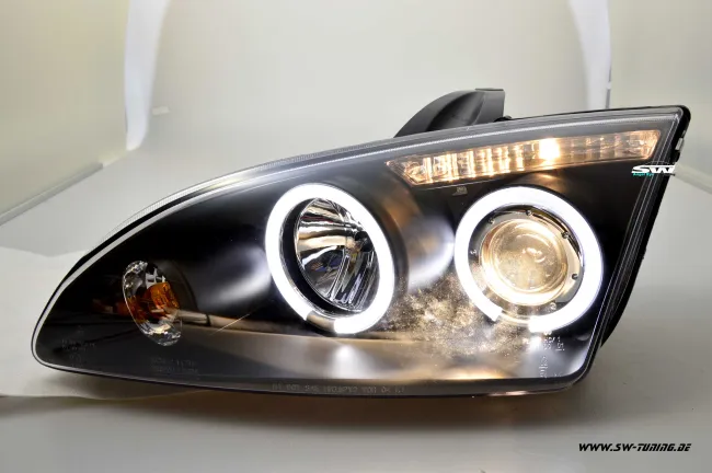 Angel Eye Scheinwerfer Ford Focus Mk2 04-08 LED-SLR Black