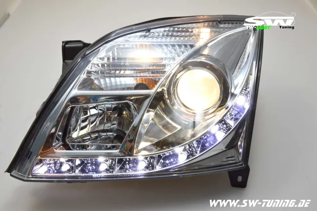 SW-Light headlights Opel Vectra C 02-08/05 LED positionslight chrome
