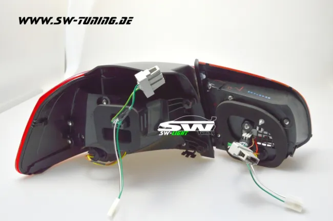 SW-Light LED Taillights R-Look suitable for VW Golf VI 2008-2012 red/crystal