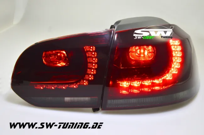 SW-Light LED Taillights R-Look for VW Golf VI 2008-2012 red/smoke