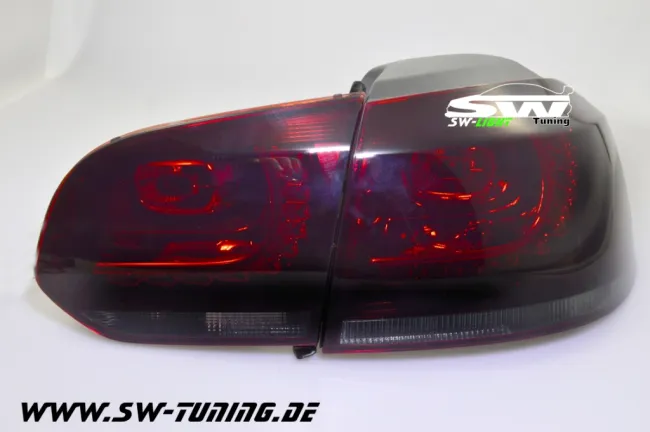 SW-Light LED Taillights R-Look for VW Golf VI 2008-2012 red/smoke