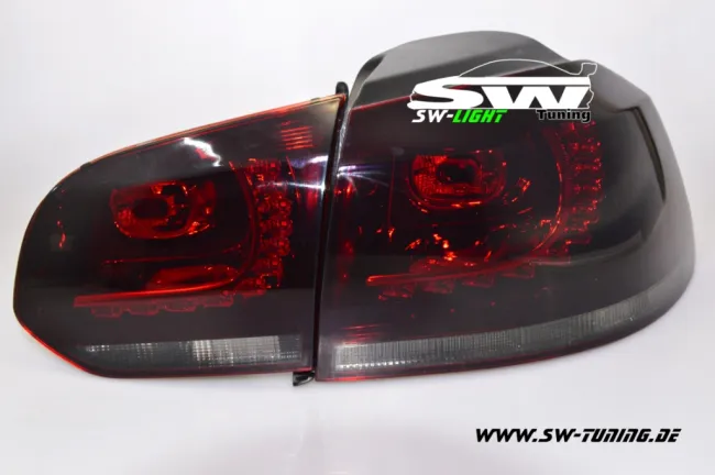 SW-Light LED Taillights R-Look for VW Golf VI 2008-2012 red/smoke