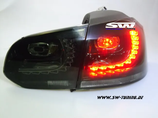 SW-Light LED Rückleuchten R-Look für VW Golf VI 08-12 smoke (Auch Serien LED)