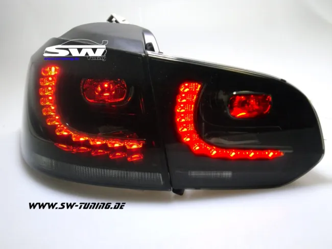 SW-Light LED Rückleuchten R-Look für VW Golf VI 08-12 smoke (Auch Serien LED)