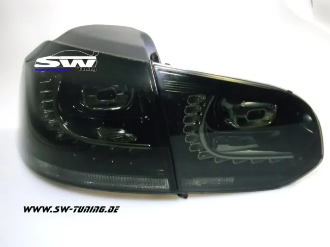 SW-Light LED Rückleuchten R-Look für VW Golf VI 08-12 smoke (Auch Serien LED)