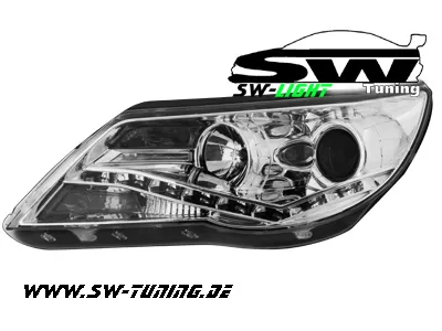 SW-Light headlights VW Tiguan 5N 07-11 LED Positionslight chrom
