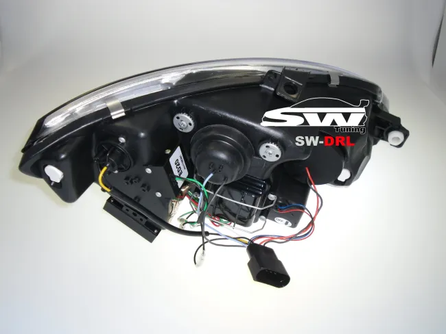 SW-DRL headlights Seat Leon 1P1 09-13 Facelift LED DRL R87 chrome