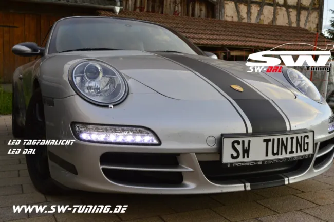 SW-DRL LED Tagfahrlicht Nebelscheinwerfer Blinker passend für Porsche 911/997 05-08