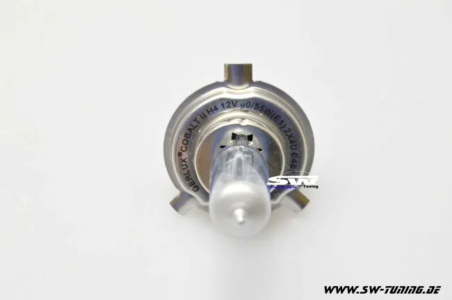 H4 Xenon-Look blub Cobalt II with 12 V 60/55W P43t (2 pcs.)