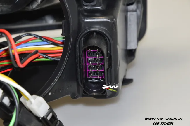 SWDRL headlights suitable for VW Golf 6 type 5K1 08-13 LED DRL-lights black