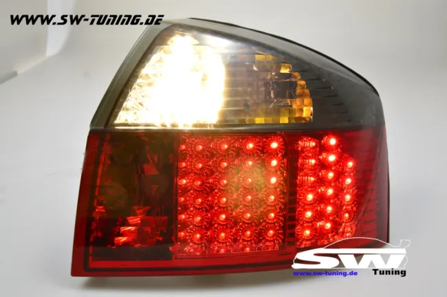 SW-Light LED taillights for Audi A4 8E sedan 01-04 red/black