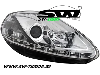 SW-Light Scheinwerfer Fiat Grande Punto 05-08 LED Standlicht / LWR chrome