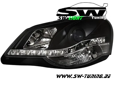 SW-Light headlights VW Polo 9N3 05-09 LED position light black