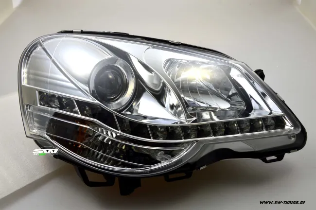 SW-Light Scheinwerfer VW Polo 9N3 05-09 LED Standlicht chrome