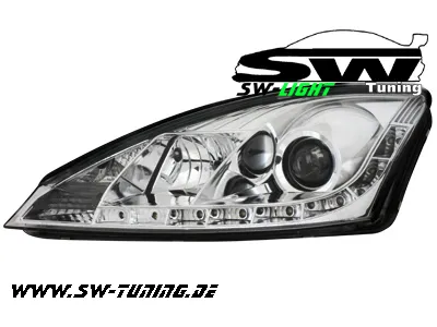 Typ: DAW/DFW/DNW headlights Ford Focus Mk1 98-01 LED positionlight chrome